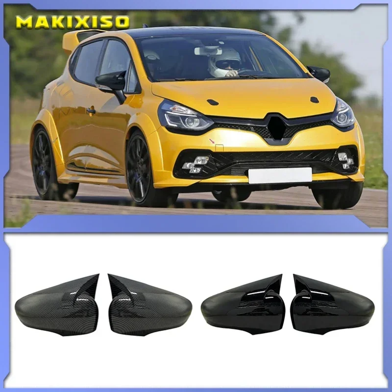 

Bat Side Mirror Cover for Clio 4 IV 2012-2020 Renault Car Accessories RS GT Shiny Piano Black Tuning Auto Sport Bat Design