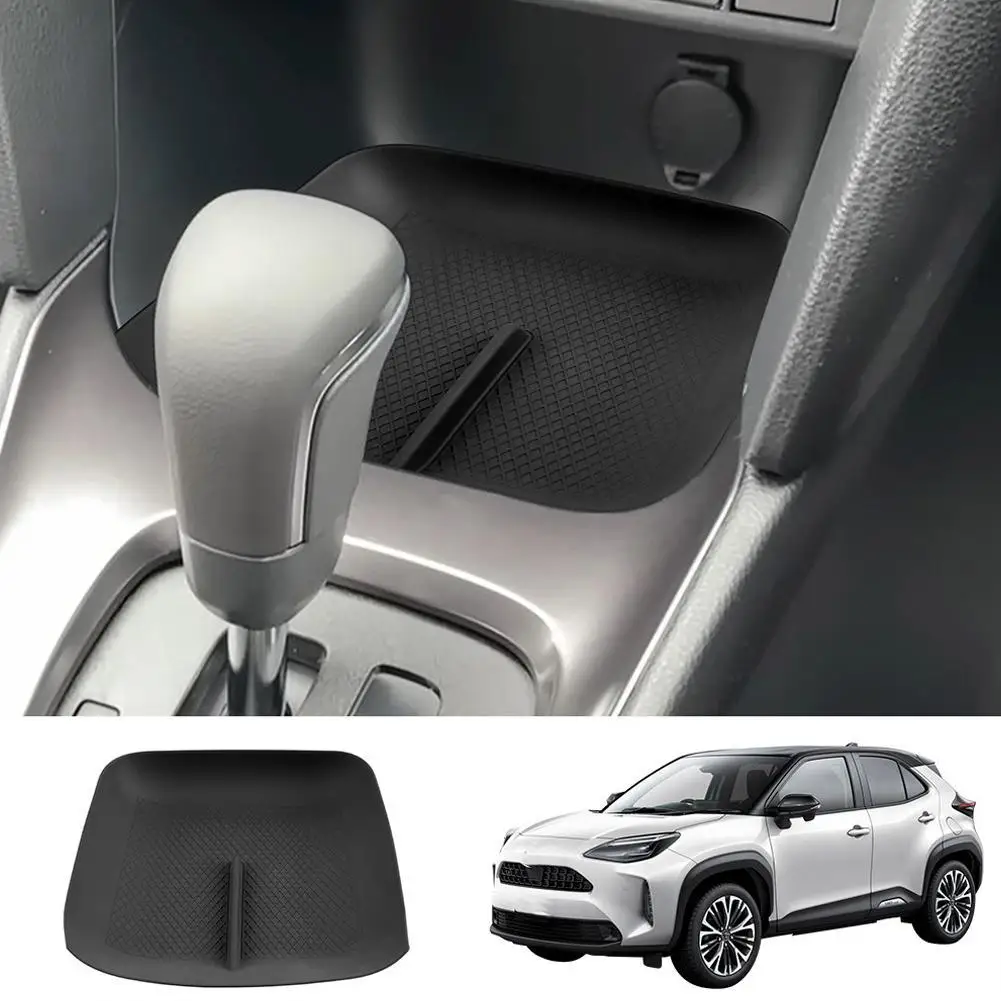 

Силиконовая накладка для Toyota, ящик для хранения центрального управления, предотвращает появление шума, водонепроницаемая, пылезащитная накладка для чашки, аксессуары для интерьера