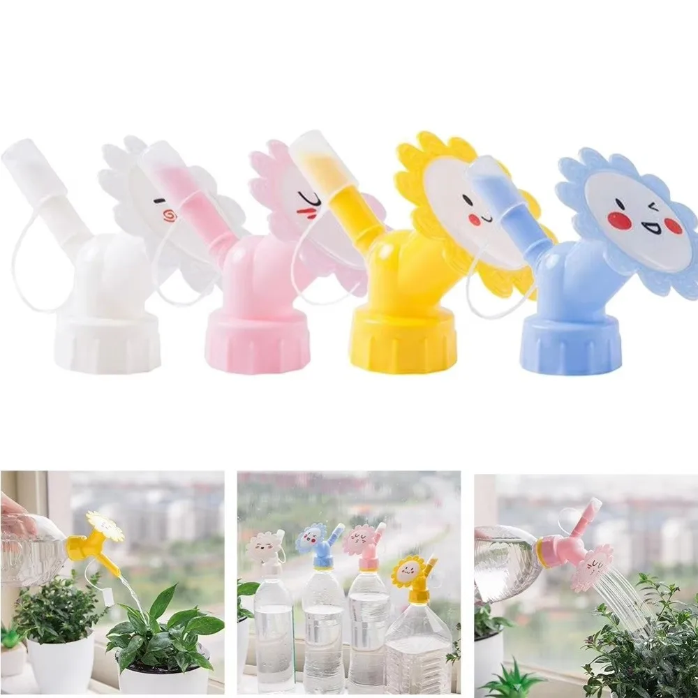 Creative Garden Watering Sprinkler Nozzle Cartoon Easy Tool Bottle Watering Nozzle Adapters with Bottle