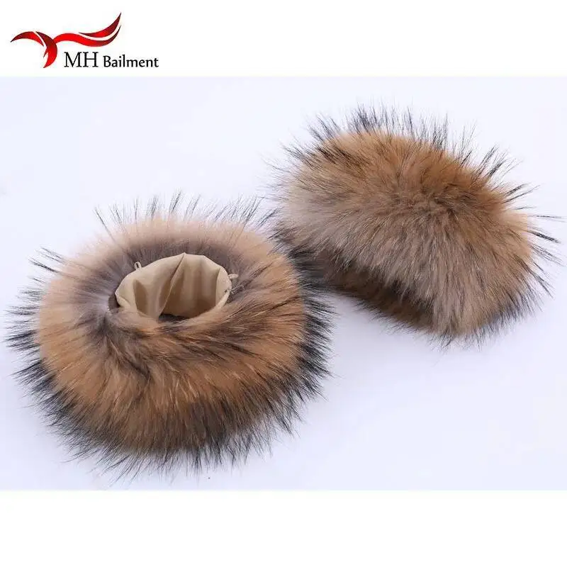 牛の毛皮の腕のブレスレット,本物の髪の髪のリストバンド,アライグマの毛皮の袖口,腕のウォーマー