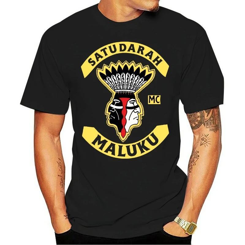 Satudarah MC World Motorcycle Mens T-Shirt Adult