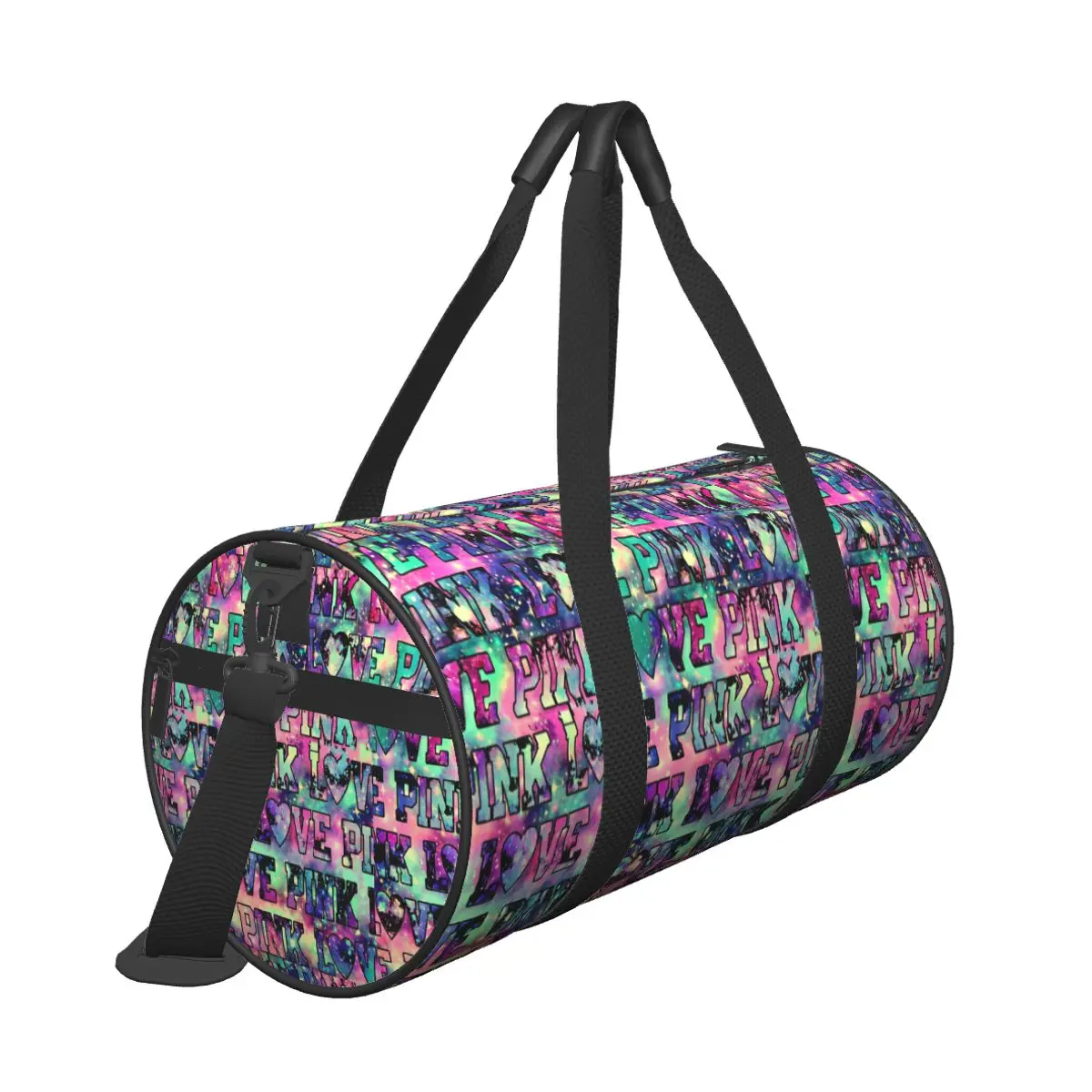 Funny Pink Graffiti Travel Bag Large Capacity Sport Bags Weekend Male Female Custom Gym Bag Training Retro Fitness Bag