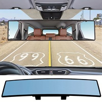 Universal Car HD Wide-Angle Rearview Mirror For Cars Anti-Glare Easy Install Clip-On Design Fit For SUVs Trucks Tools