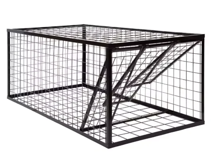 Folded Humane Live Animal Cage Trap For Rats,Cats,Rabbits,Raccoons,Martens,Foxes,Pig,Wild Boars Automatic Animals Trap Cage