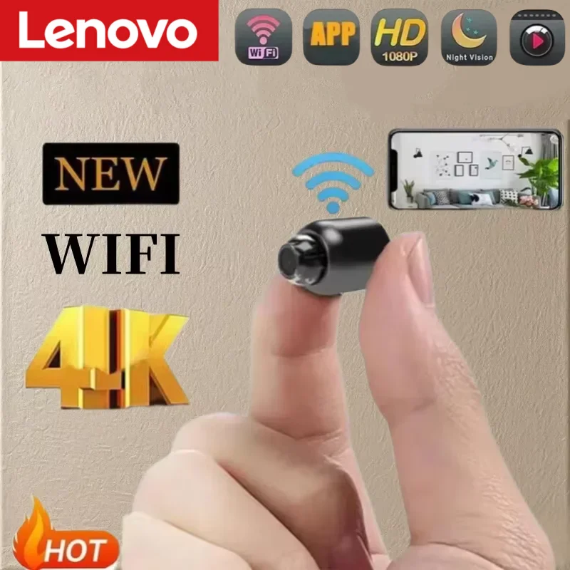 Lenovo X5 1080P HD Wifi Wireless Camera Night Vision Motion Detection Video Camera Home Security Camcorder Audio Video Recorder