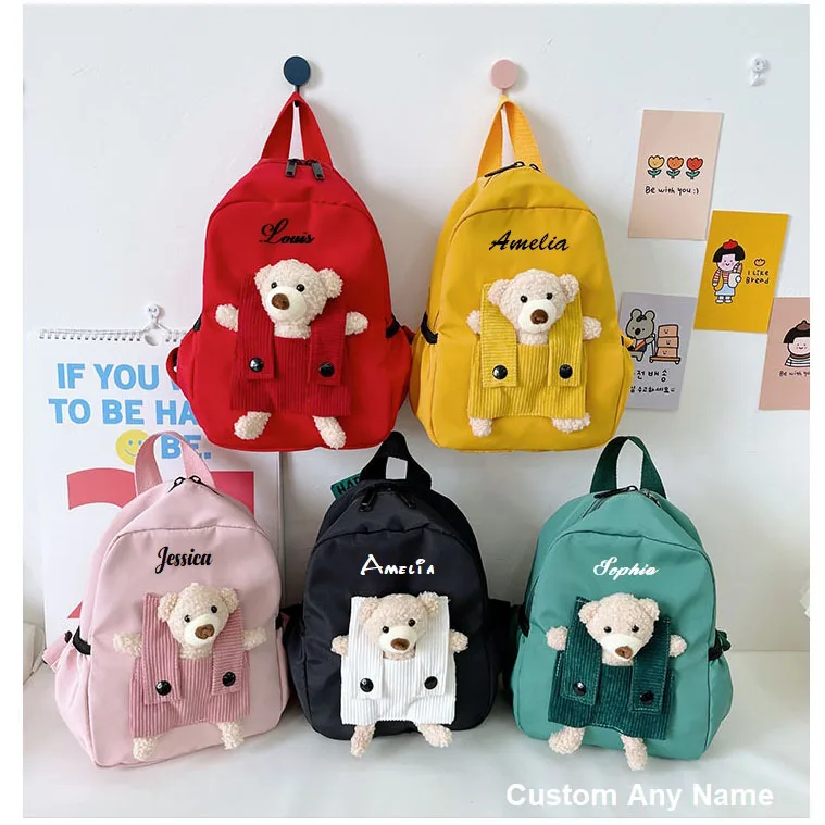 Personalisierte Name Nette Kleinkind Rucksack für Mädchen, benutzerdefinierte Mini Baby Mädchen Rucksack für Kleinkind Mädchen Spielzeug 2 3 4 5 6