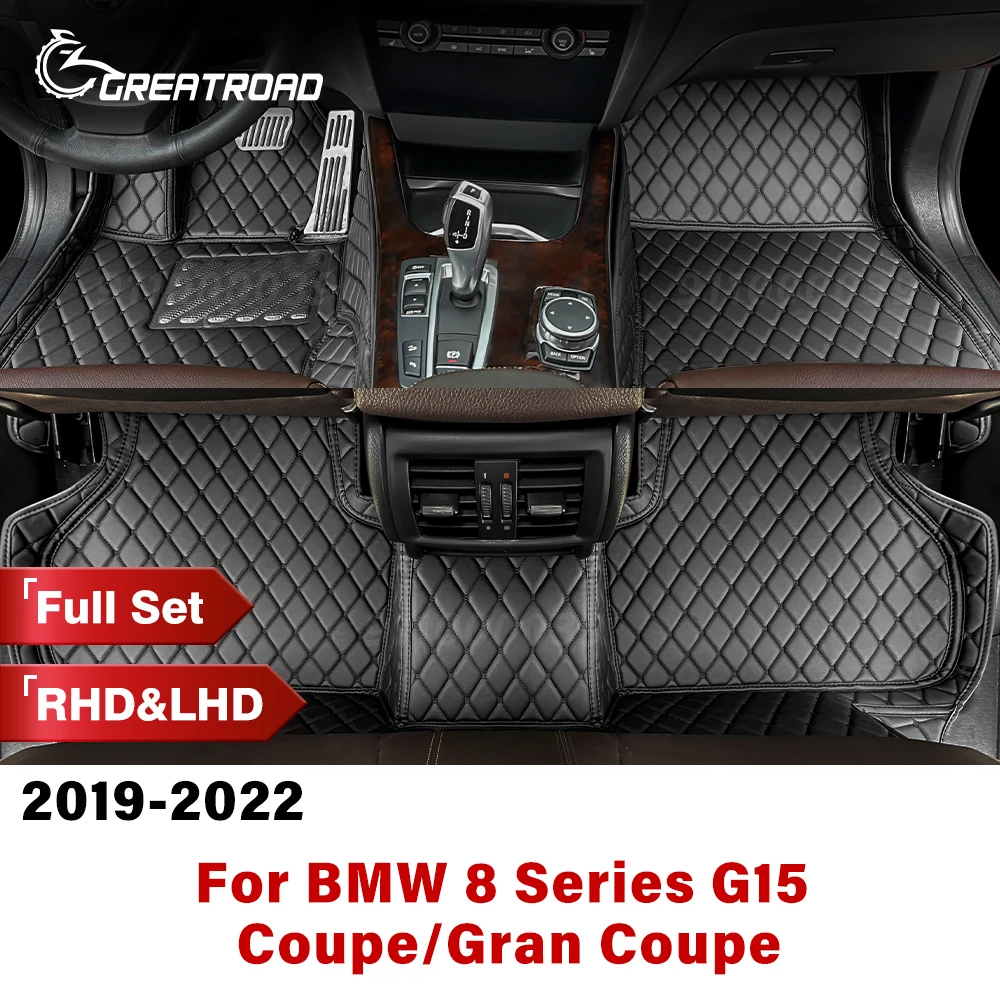 

For BMW 8 Series G15 Coupe/Gran Coupe 2019-2022 2021 2020 Custom Car Floor Mats Foot Pads Automobile Carpet Interior Accessories
