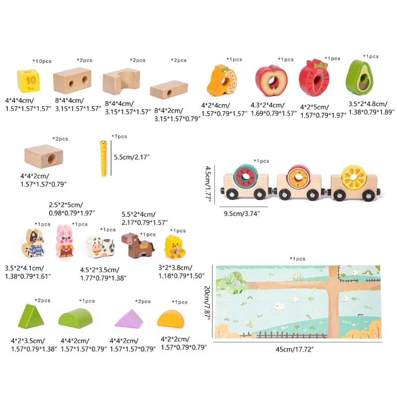 Kinder Magnetisches Formsortierspielzeug für die Gehirnentwicklung, Obst-/Zahlen-Lernspielzeug D5QF