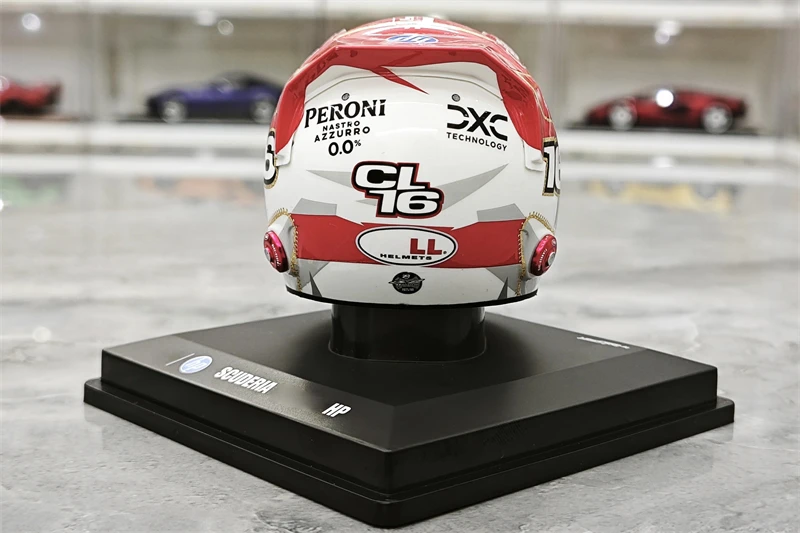 Looksmart 1:5 SCUDERIA HP 2025 LAS VEGAS GP CHARLES LECLERC Helmet Model Miniature Gifts