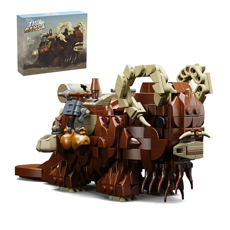 

BZB MOC Animal Beast 97302 wild ox Wars Medium Size Building Blocks Moc Tusken Raider Transport Bricks Model DIY Toys Gift