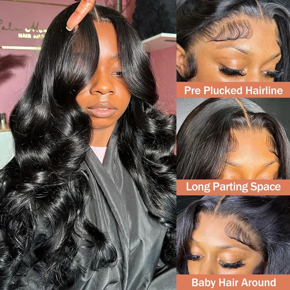 30 40 Inch Body Wave Lace Frontal Wigs Human Hair 13x6 13x4 Hd Lace Front Wig Human Hair Wigs 250 Density 360 Lace For Women