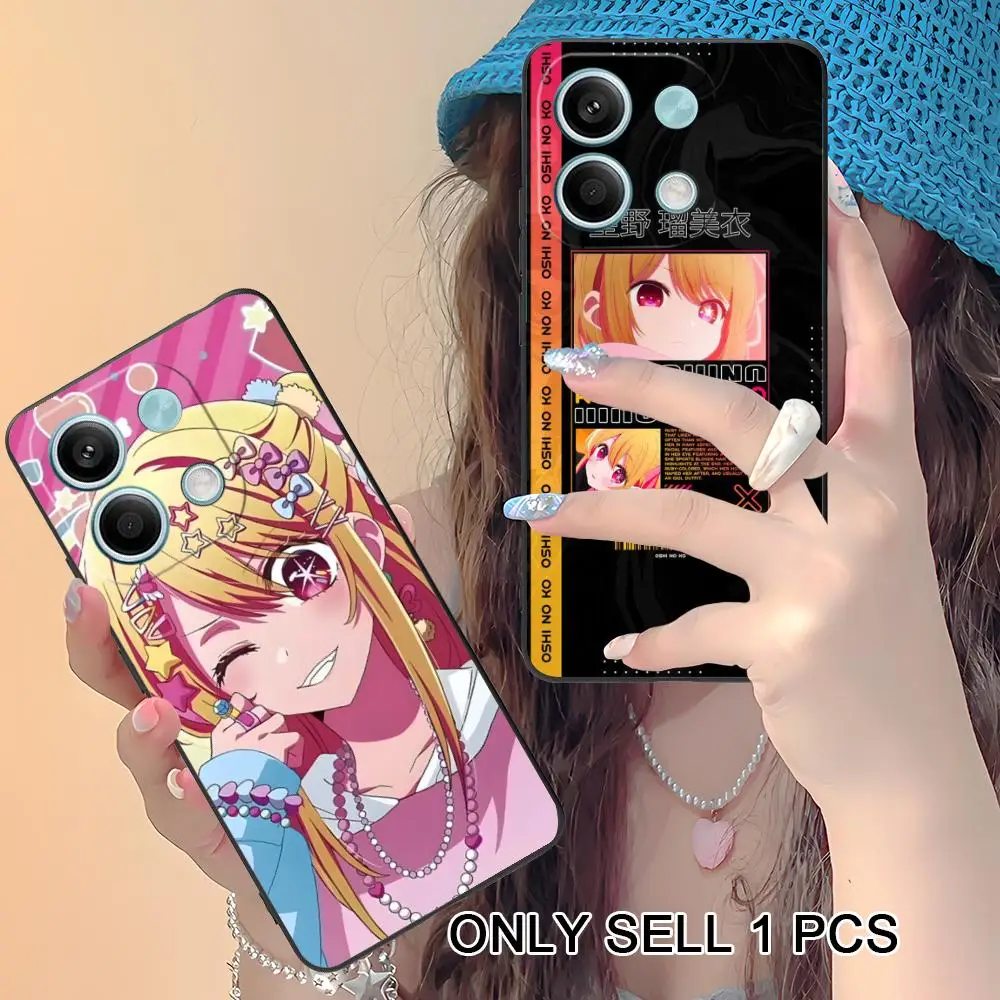 

Oshinoko Hoshino Ruby Phone Case for Xiaomi Redmi Note 15 14 13 12 11 S Pro Plus 4G 5G Soft TPU Shockproof Cover