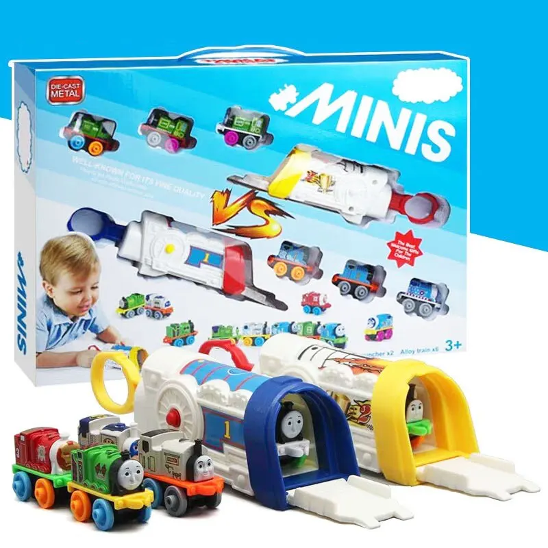 Thomas and Friends Mini Thomas Launcher Mini Train Children's Gift Battle Belt Track Kids Toys Boys Birthday Gift