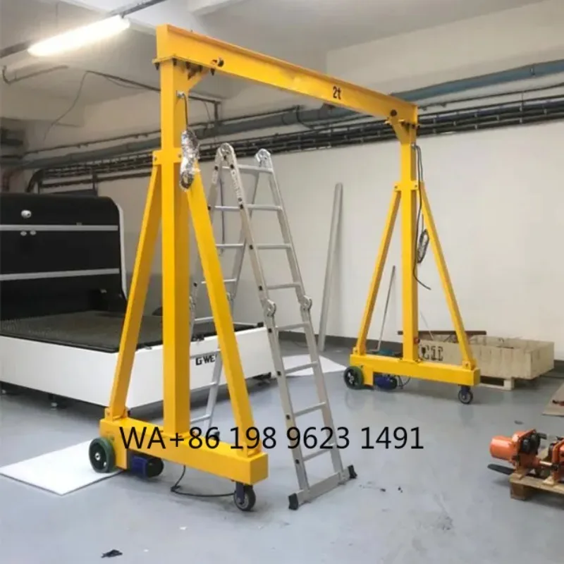 Custom Simple Single Girder Portable Gantry Crane Lifting Equipment Industrial Workshop Construction Warehouse Hoist Handling