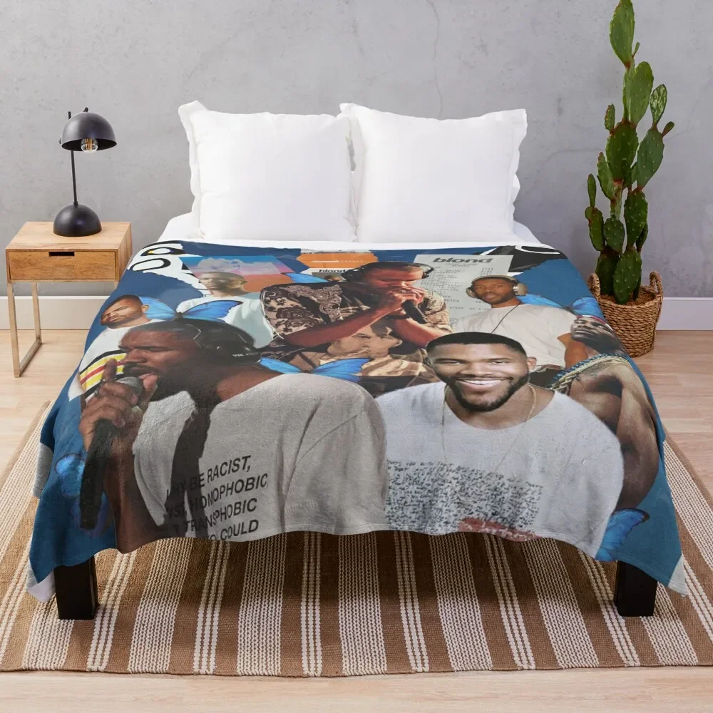 Frank Ocean Throw Blanket Faux Fur Soft Warm Blanket for Bed
