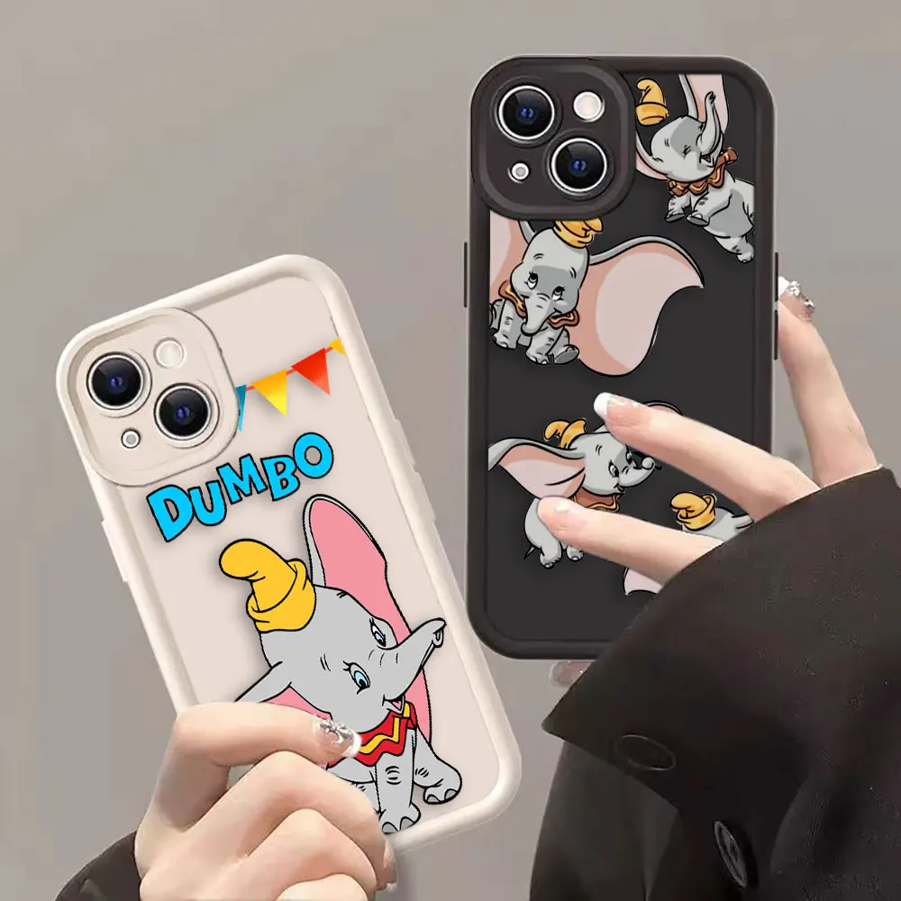 

D-Disney Baby DumboPhone Case For OPPO A52 A53 A53S A54 A55 A57 A58 A74 A76 A78 A92 A93 A94 A17 Silicone Case Funda Coque Shell