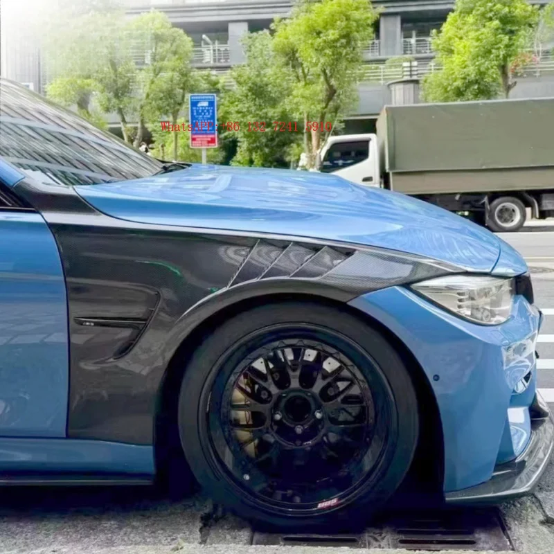 Style Carbon Fiber Front Front Bumper Side Fender