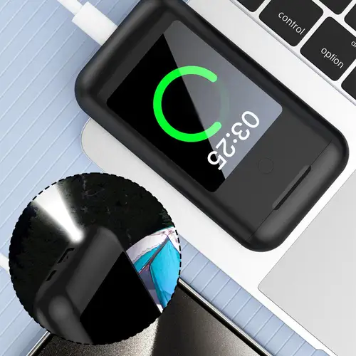 Imagen 2 del producto Auriculares táctiles con pantalla grande, auriculares intrauditivos con múltiples funciones, auriculares estéreo HiFi inalámbricos 2 en 1 para música y juegos