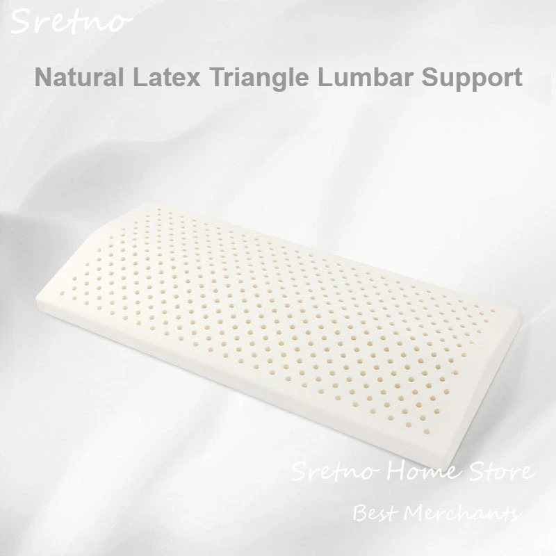 Sretno Natural Latex Lumbar Pillow Helps Pregnant Women Sleep Side Sleeping Waist Pad Pregnancy Triangle Waist Pillows Almohadas