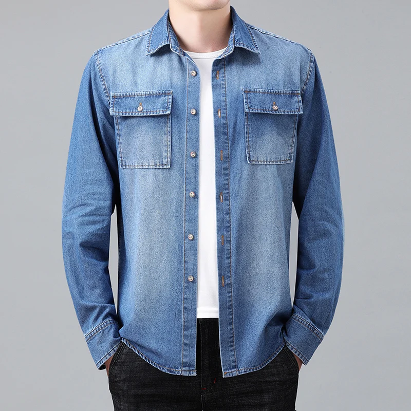 

8XL 7XL 6XL Oxford Shirt For Men 2022 New Autumn Long Sleeve Classic Thick Mens Shirts Oversized Loose Casual chemise homme