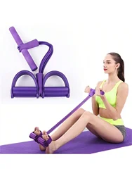 Slim & Tone Your Entire Body with Pedal Resistance Bands - Yoga Equipment for Abdomen, Waist, Arm & Leg Stretching!