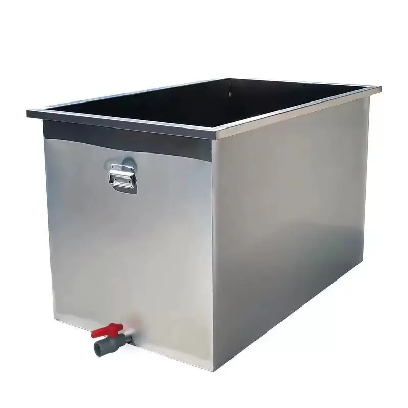 Stainless steel water tank Square water storage tank Floor-to-ceiling soaking tank Mobile braised bucket Industrial bucket