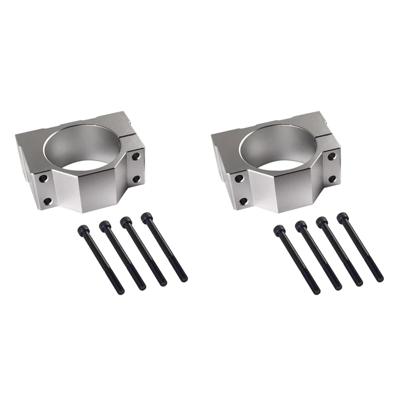 Spindle Clamp Motor Bracket, Aluminum Bracket Clamp With 4 Screws For CNC Engraving Machine Motor Mounting Bracket