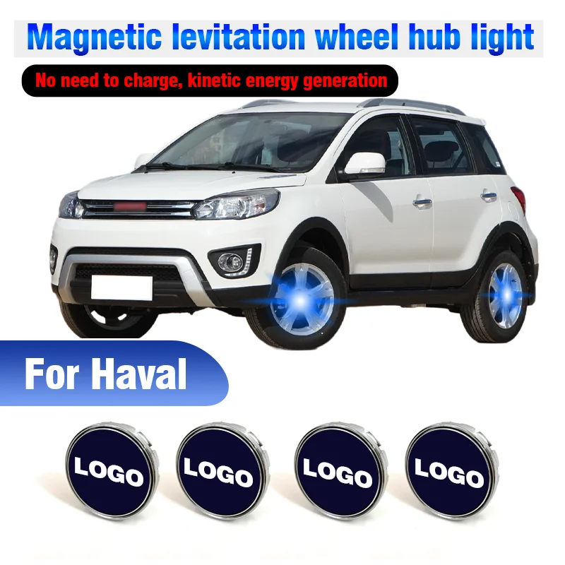 

Hub Light Car Wheel Caps Light Center Cover Lighting Cap Floating Illumination LED For Haval H2 H3 H7 H6 H9 H2S F7X F5 M6