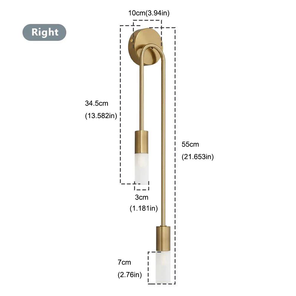 Nordic luxe wandlamp woonkamer moderne minimalistische LED zwart goud creatieve TV achtergrond muur gang slaapkamer bedlampje