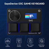 Teclado de juego O3C SayoDevice OSU O3C interruptores Hall de disparo rápido interruptores magnéticos perilla de teclado pantalla copia pasta Shotcut
