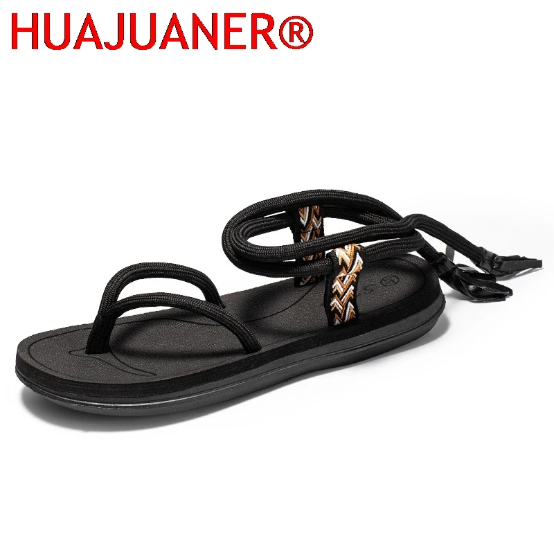 

Rope Couple Cool Trendy Shoes Summer Couple Sandals Fashion All-match 2026 Best-selling Designer Replica Men's Shoes