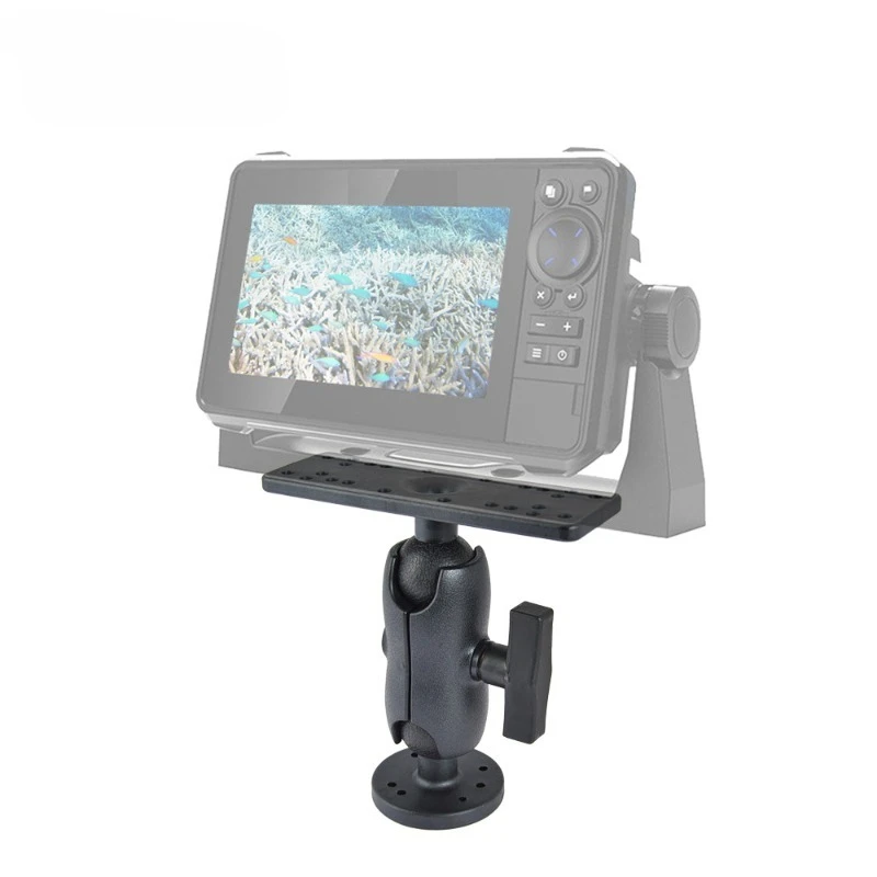 360 Degree Swivel Ball Mount Marine Kayak Electronic Fish Finder Mount Base Fishfinder GPS Plate Rotating Boat Supporter Sonar