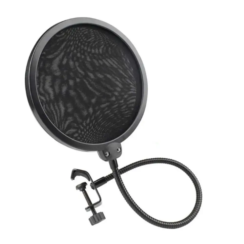 Round Shape Microphone Windshield Voice Isolation Flexible Gooseneck Microphone Pop Filter Noise Reduction Mic Wind Shield view 2