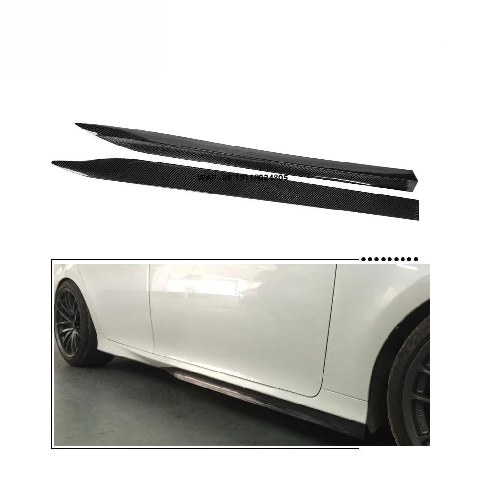 Carbon Fiber GS F Side Skirts Extension for-Lexus GS F 12-15