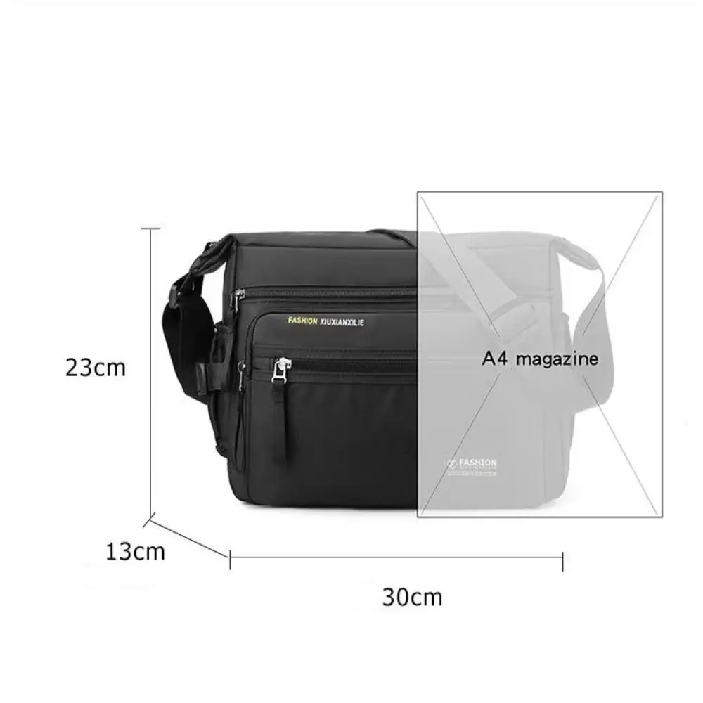 Men\'s Messenger Bag Crossbody Shoulder Bags Men Small Sling Pack For Work Waterproof Nylon Packs Satchel Purse