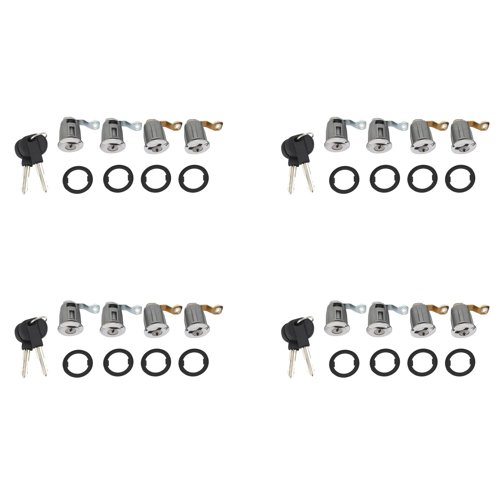 

16Pcs Car Barrel Door Locks Keys Set 252522 9170.G3 For Partner Citr0en Xsara 1996 - 2007