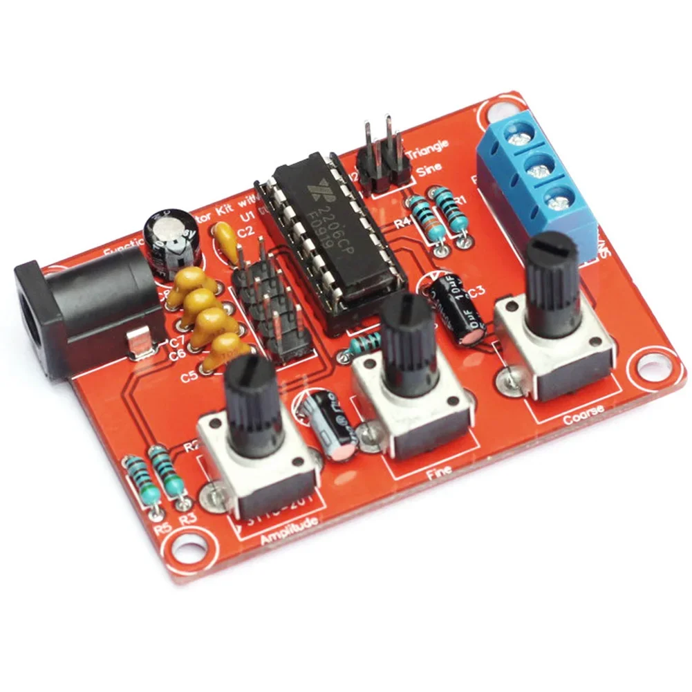 High precision DIY Signal Generator Kit with Shell Frequency Adjustable from 1Hz 1MHz Sine Triangle and Square Wave