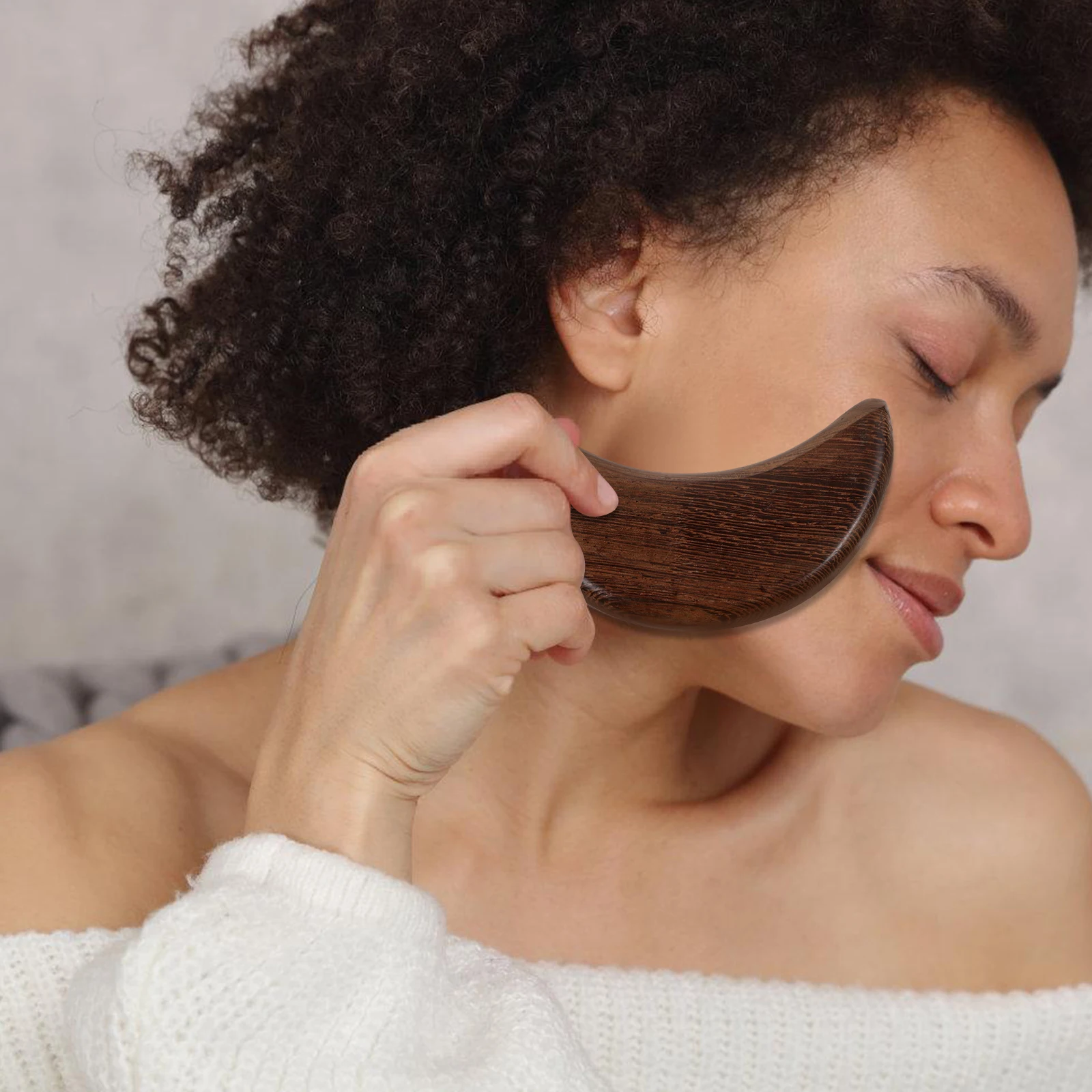 لوح تدليك جواشا من خشب الورد الفاخر، أداة تدليك محمولة للجسم للاسترخاء على الكتف والوجه والرأس، للاستخدام المنزلي المتين