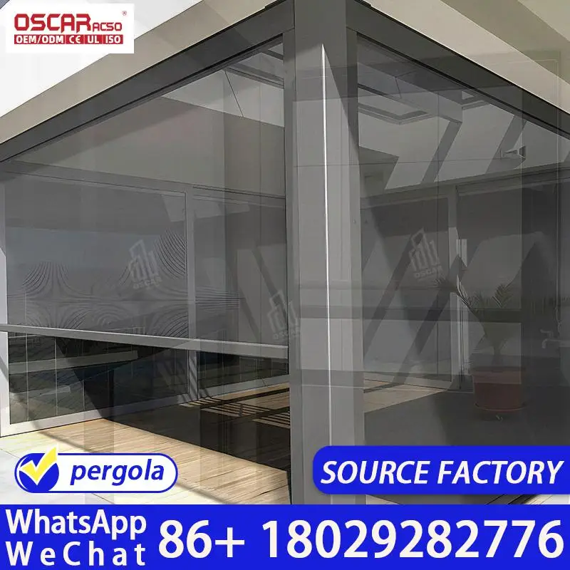 

Wholesale Aluminum Louvered Outdoor Sunshade Waterproof Patio Roof Cover Rot Proof Powder Coated Frame Canopy for Garden Terrace