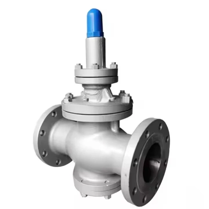 DP17 DP143 Cast Steel Pilot Steam Pressure Reducing Valve High Temperature Check Structure For Gas Media
