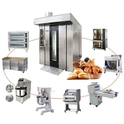 Industrial Bread Oven for Bread Cake Complete Bakery Machines Full Set Bread Cake Bakery Baking Equipment Oven for Bakery Sale