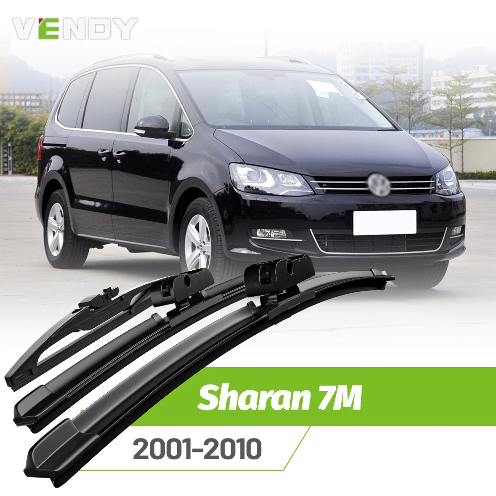 

Front & Rear Wiper Blades Set For VW Sharan 7M 2001-2010 Windshield Windscreen Window Rain Brushes 28"+28"+14"