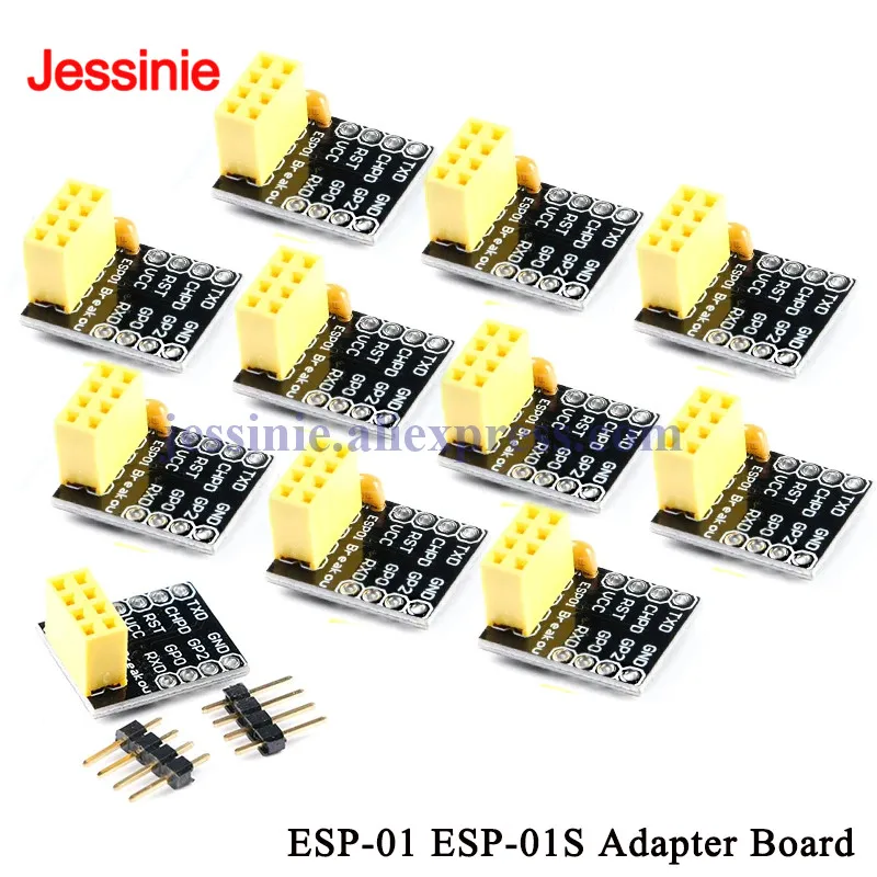1Pc-20Pcs USB a ESP8266 ESP-01 ESP-01S Scheda Adattatore WIFI Modulo Wireless Seriale Remoto WIFI Ricetrasmettitore Breakout Piastra Adattatore