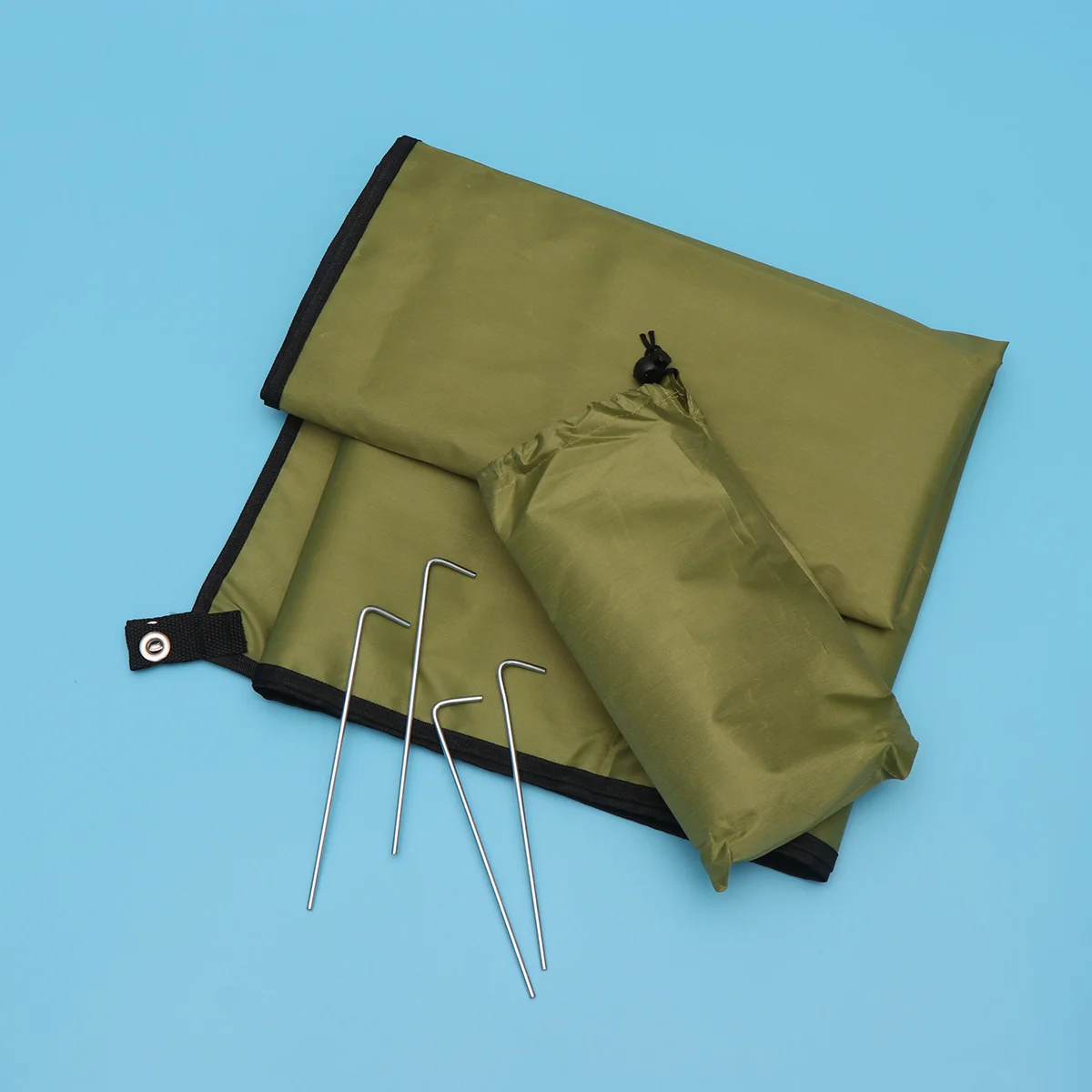 

150X210Cm Picnic Mat Waterproof Foldable Outdoor Blanket For Camping Beach Hiking Ground Mat Multi-Use Army Green