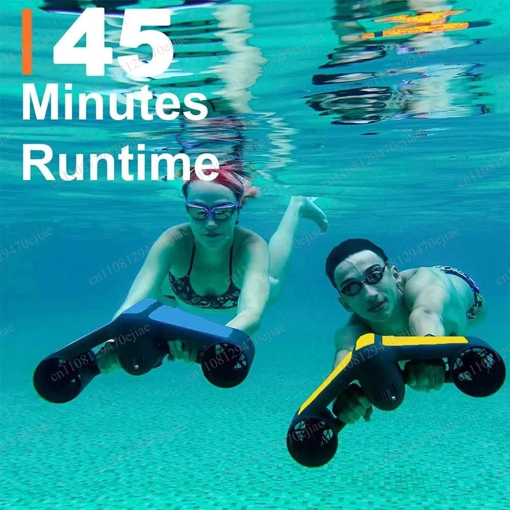 500W Sea Scooter Underwater Diving Motor, 4.2 MPH Electric Swim Aid, 60-Min Runtime Snorkeling Propeller for Pool & Ocean