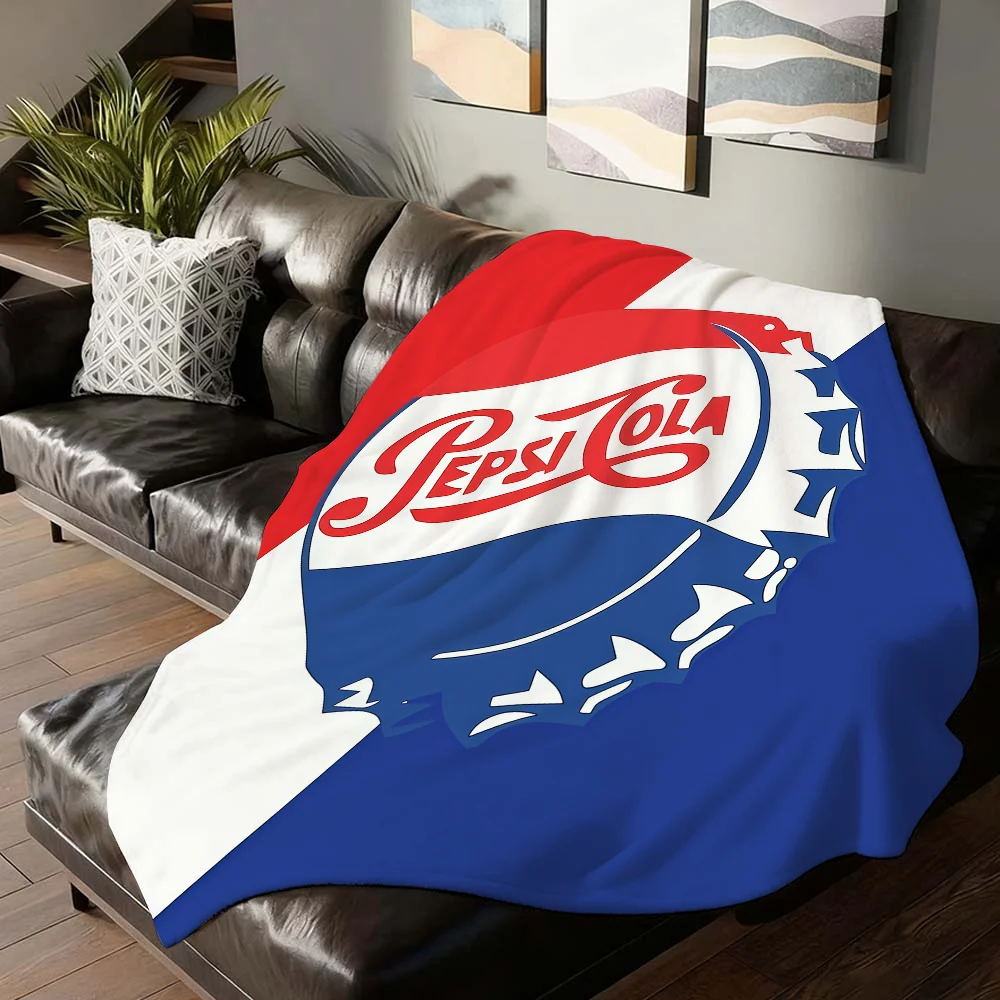 بطانية P-PepsiS مطبوعة على الموضة للأريكة والمكتب والسرير والطائرة والسفر والنوم والقراءة والاسترخاء والتخييم الناعمة والدافئة #1