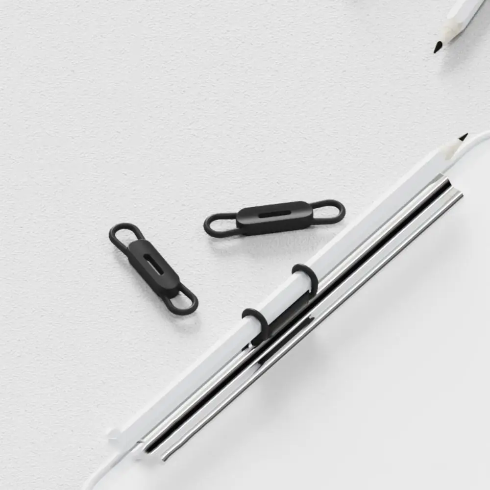 4pcs/set Easy To Store Magnetic Pen Pencil Holder Vintage Light Weight Elastic Band Pen Holder Colorful Portable