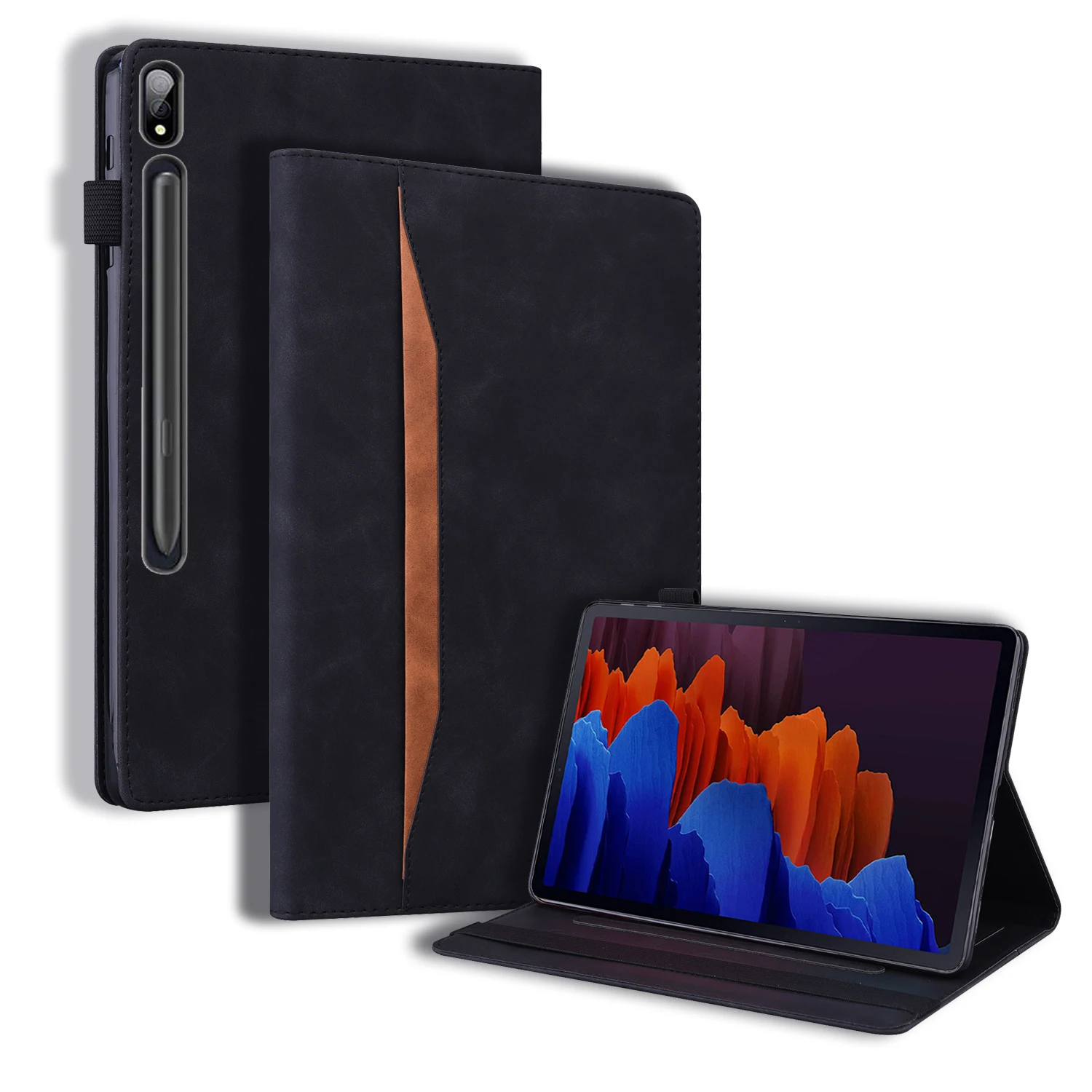 Shockproof PU Leather Tablet Case for Samsung Galaxy Tab S11 Ultra SM-X930 X936 2025 14.6 inch with Card Slot Stand Case