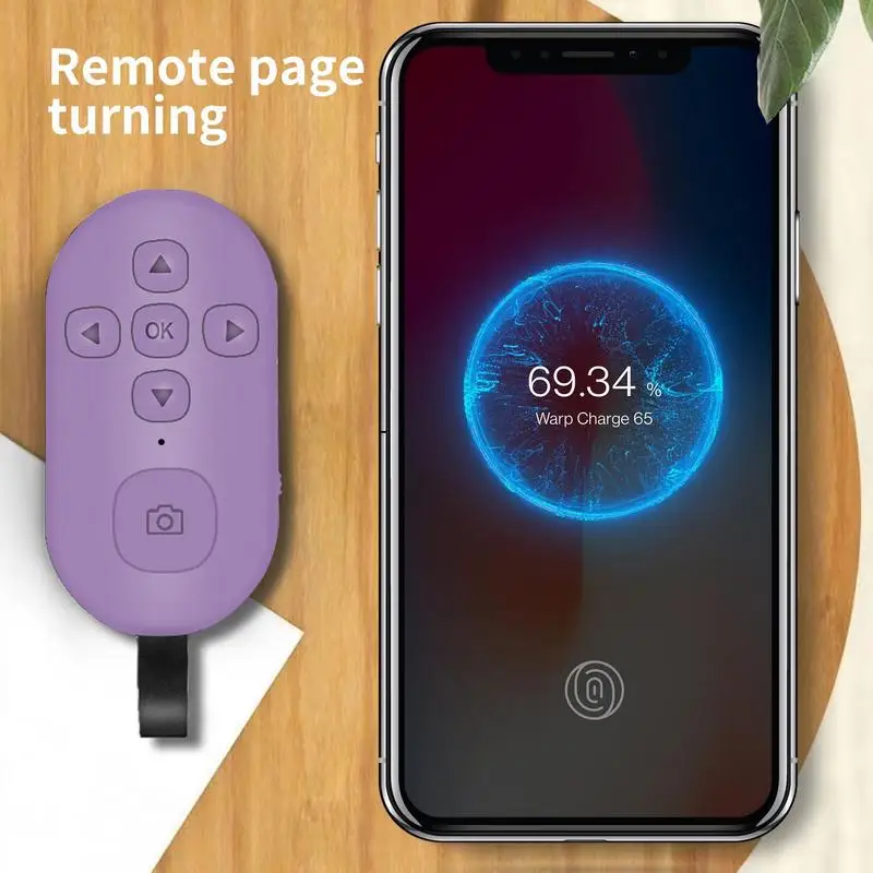 جهاز تحكم عن بعد لاسلكي للهاتف المحمول ، زر لالتقاط الصور الشخصية ، إصدار مصراع ، تيك توك ، الكتاب الإلكتروني ، تحول الصفحة ، بلوتوث 5.0