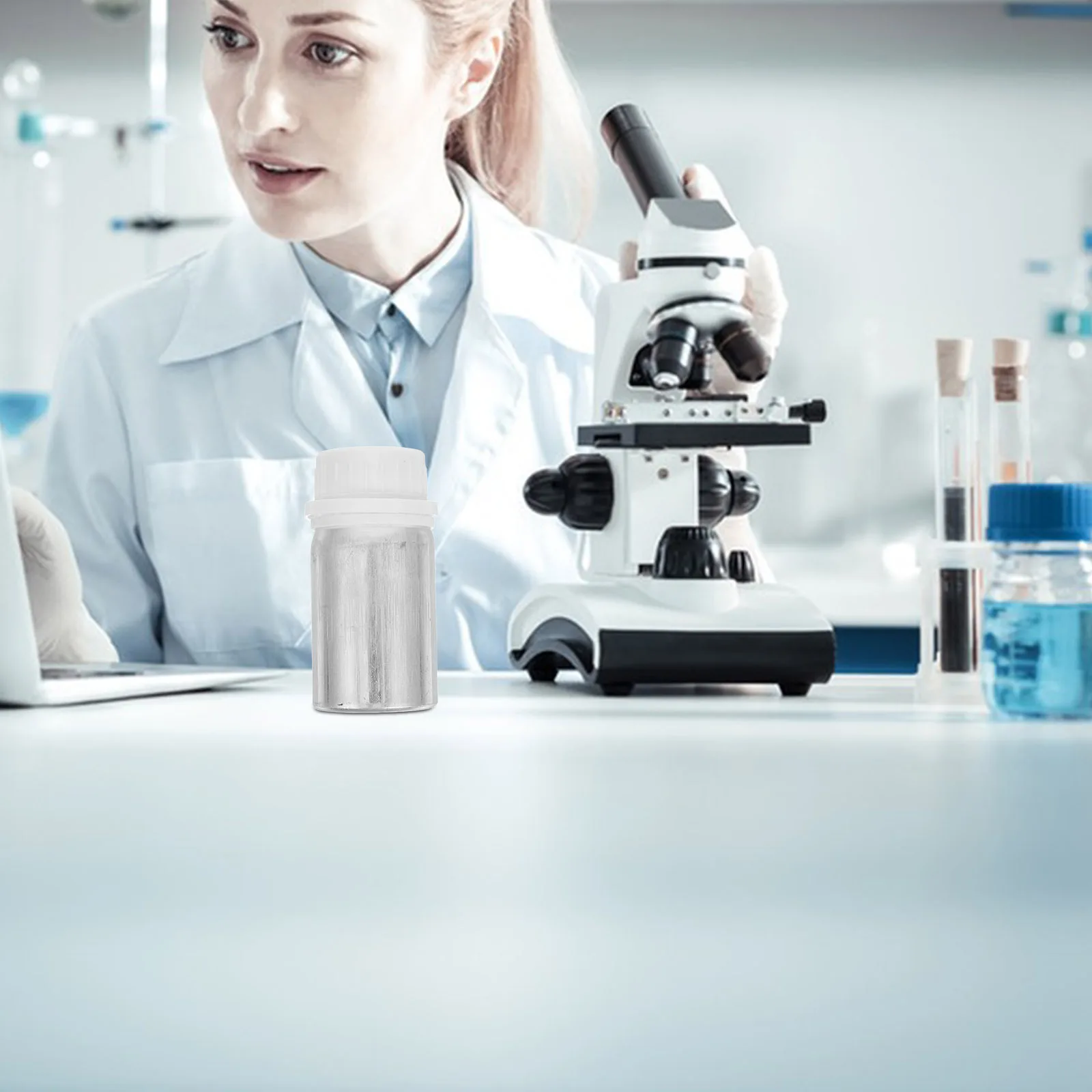 4Pcs Reagent Bottles Plastic Leakproof Sample Container Laboratory Storage Liquid Bottles Reagent Bottle Empty